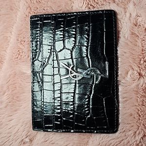 YSL Black Crocodile Cardholder PRESTINE CONDITION